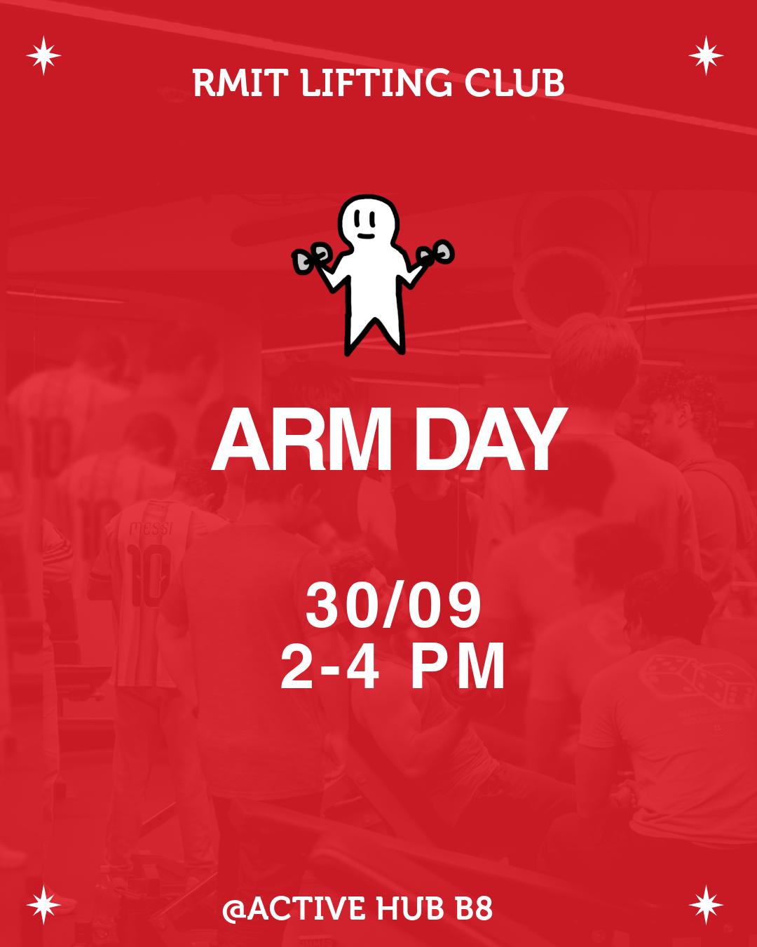RLA Arm Day 30/09 2-4PM