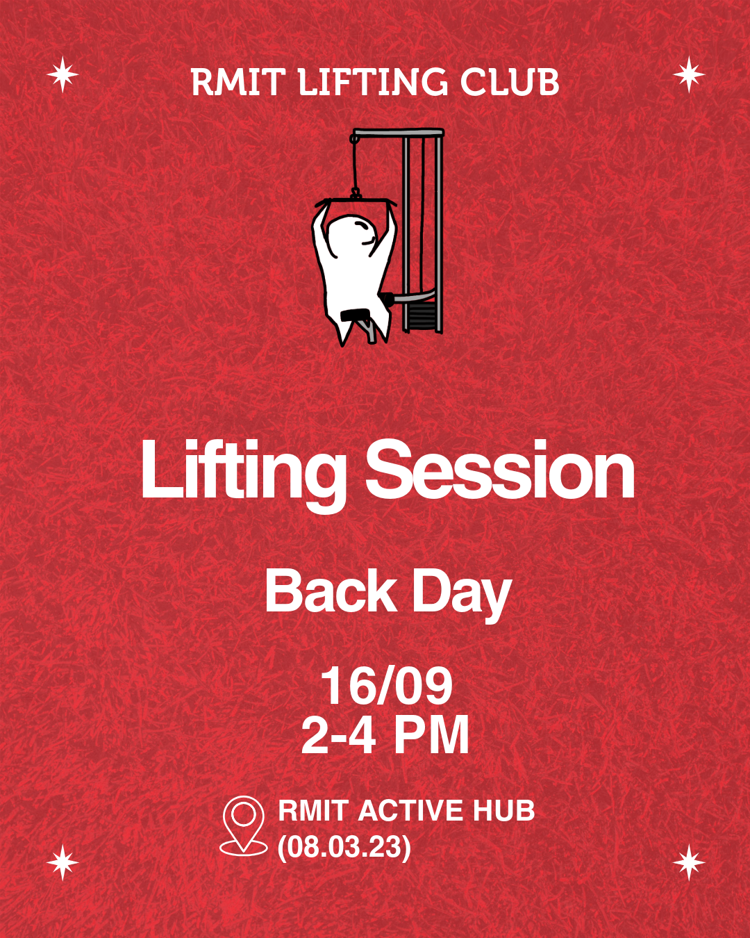 RLA Back Day Lifting Session 16/09 2-4PM