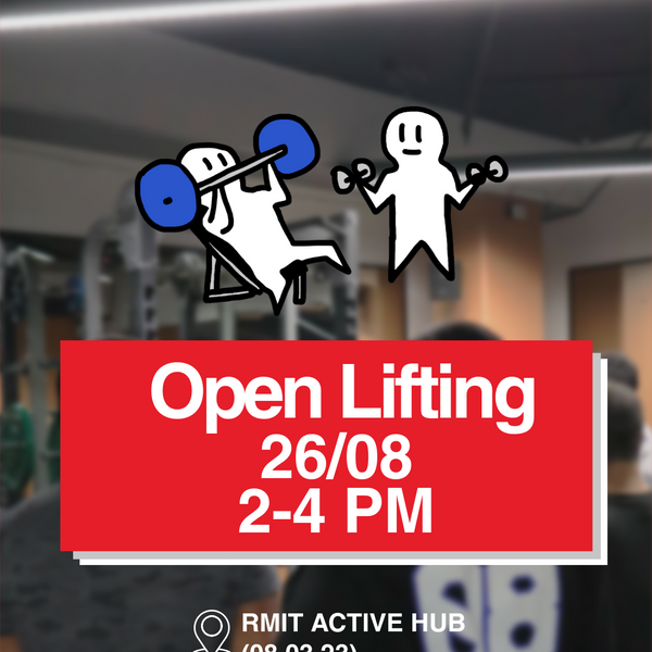 Open Lifting 26/08 12-2PM