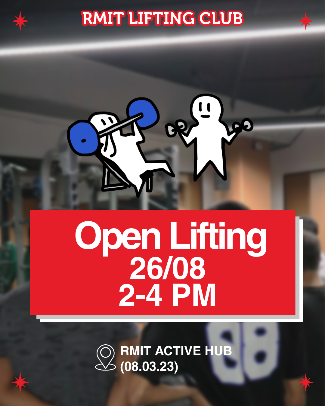 Open Lifting 26/08 12-2PM