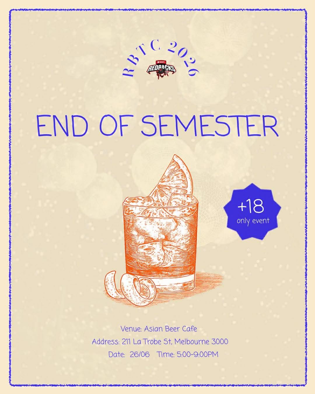 End of Semester 1 Party