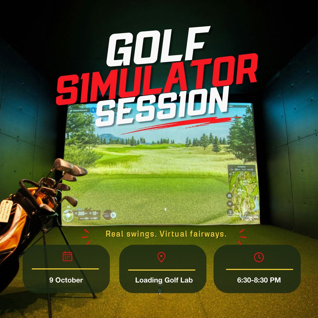 Golf Simulator at Loading Golf Lab
