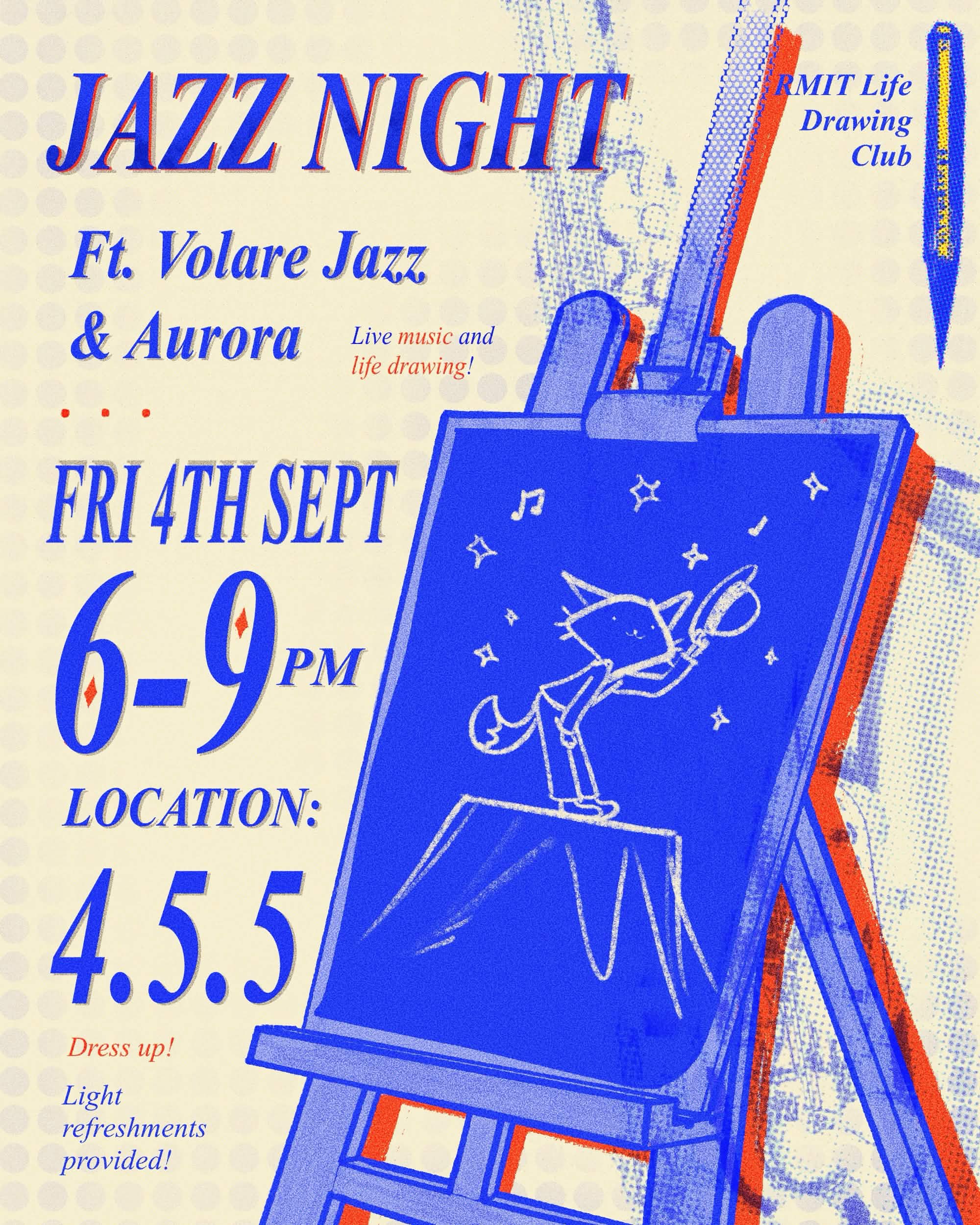 Jazz Night Life Drawing | Fri 4th September 2026