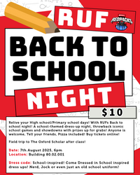 RUF Back to School Night