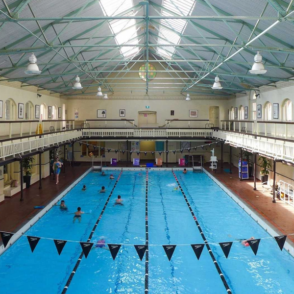 Lap swimming pool at Melbourne City Baths