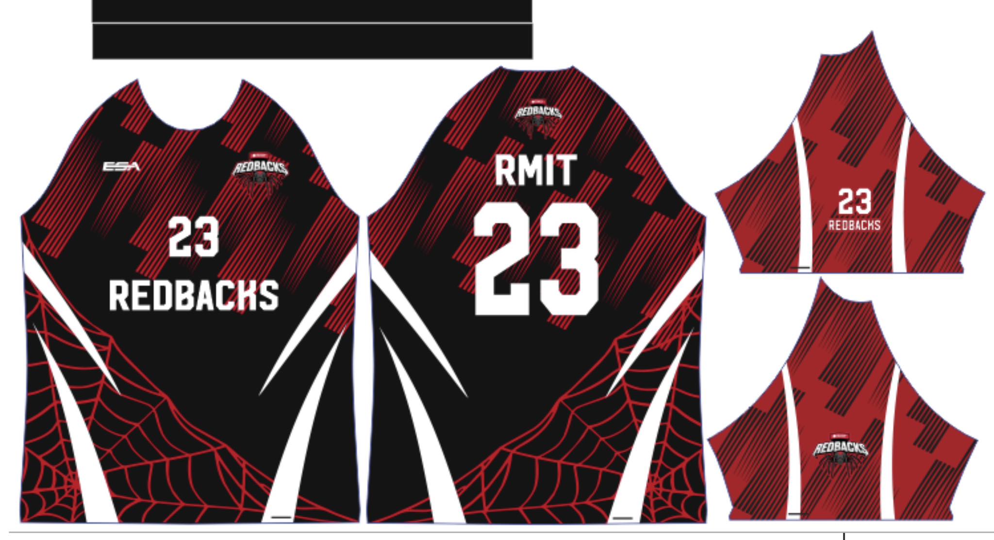 RMIT Volleyball Club Jersey Pre-Order MEMBERS ONLY (Black)