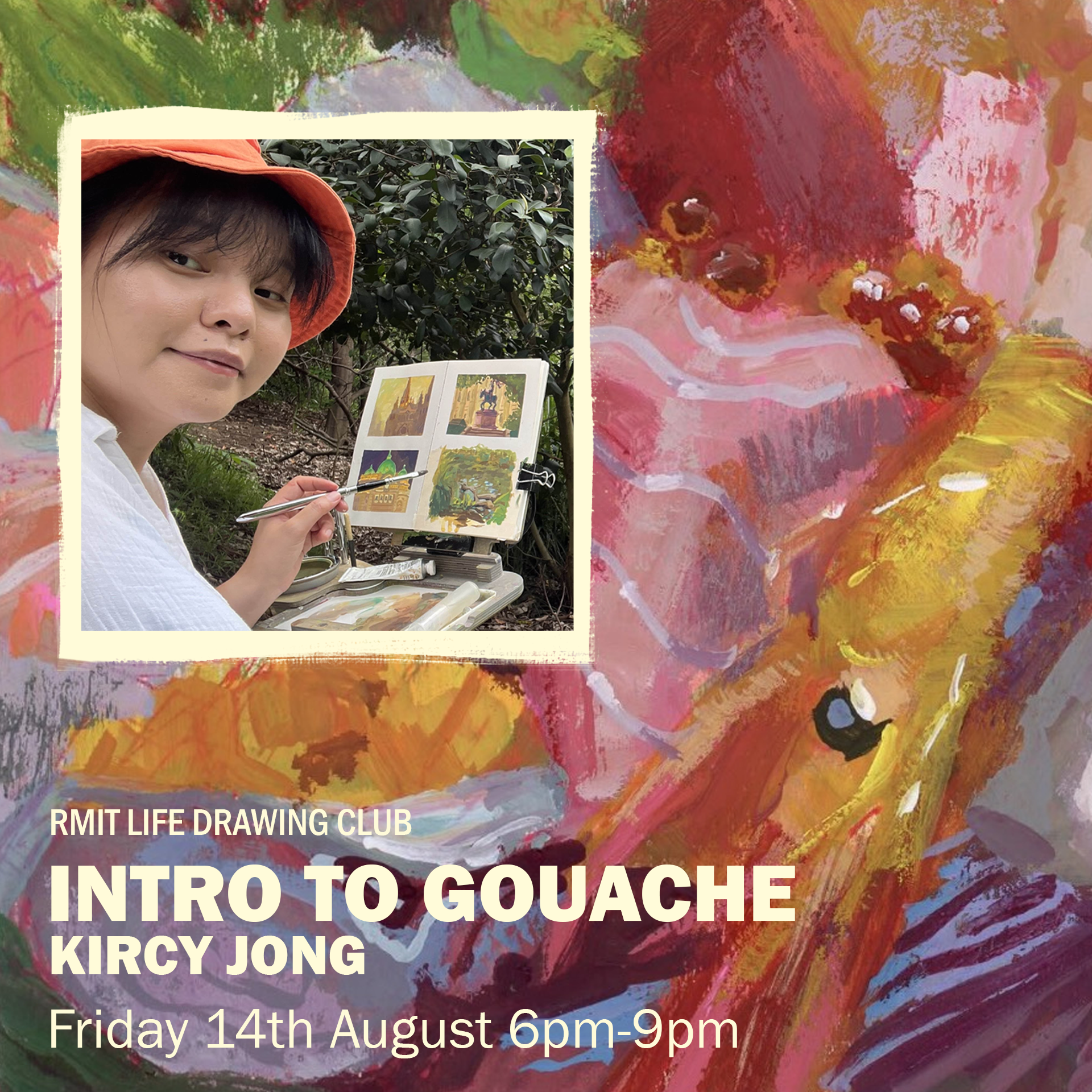Intro to Gouache Workshop | Friday 14th August 6-9PM DO NOT PUBLISH YET