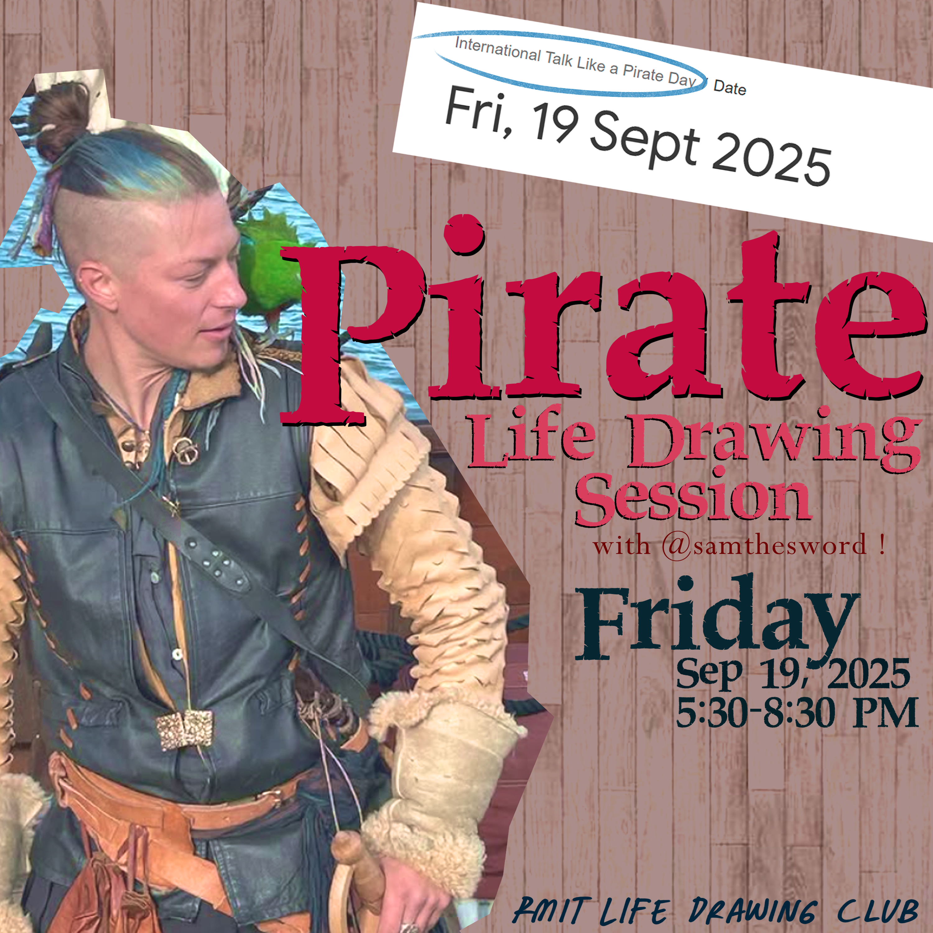 Pirate Day Costume Life Drawing Session | 19th September 2025 